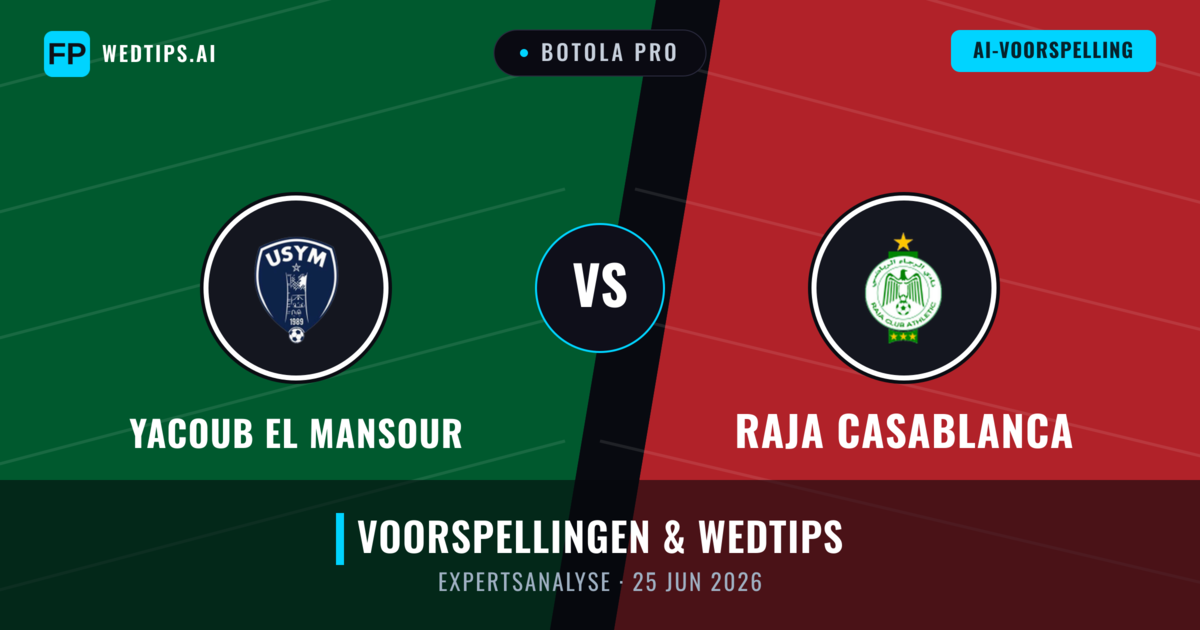Yacoub El Mansour vs Raja Casablanca — voorspelling en vooruitblik wedstrijd