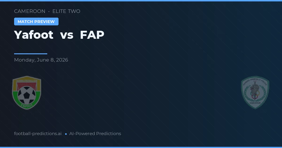 FAP vs Yafoot — voorspelling en vooruitblik wedstrijd