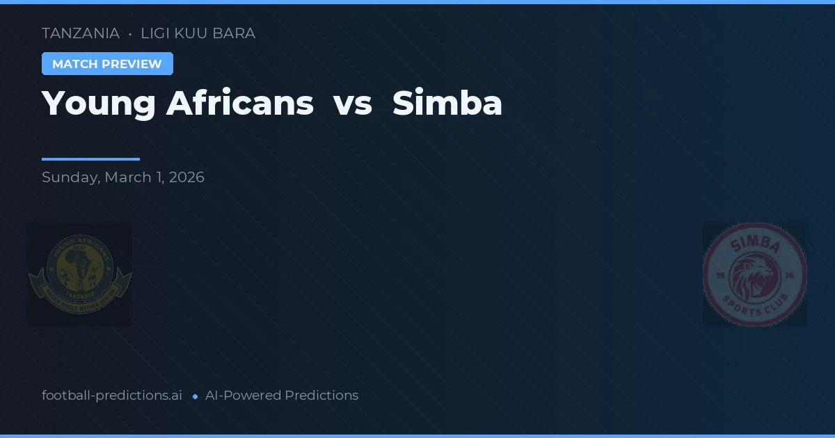 Young Africans vs Simba — voorspelling en vooruitblik wedstrijd