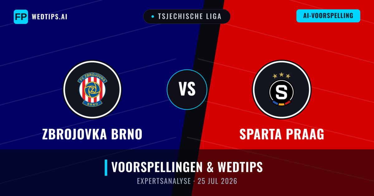 Zbrojovka Brno vs Sparta Praag — voorspelling en vooruitblik wedstrijd