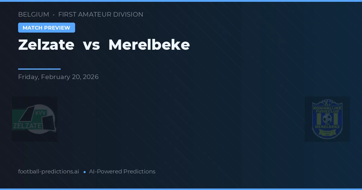 Zelzate vs Merelbeke — voorspelling en vooruitblik wedstrijd