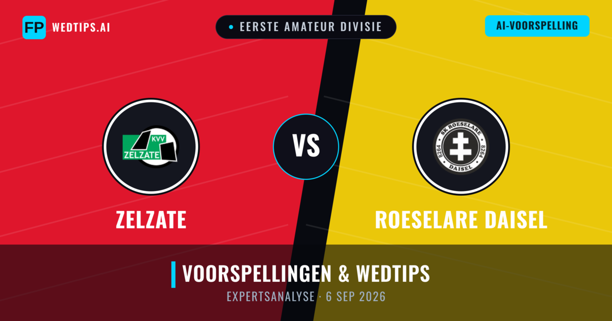 Zelzate vs Roeselare Daisel — voorspelling en vooruitblik wedstrijd