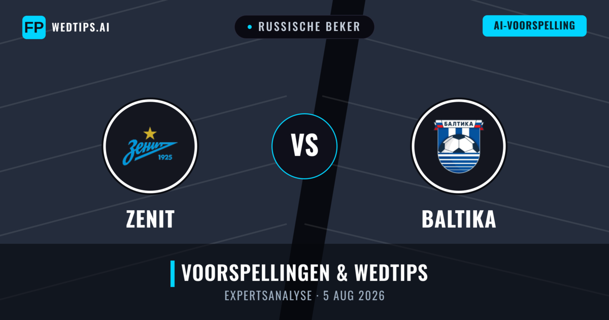 Zenit vs Baltika — voorspelling en vooruitblik wedstrijd