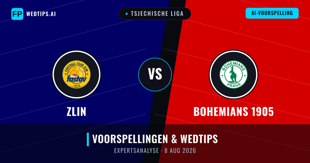 Zlin vs Bohemians 1905 — voorspelling en vooruitblik wedstrijd