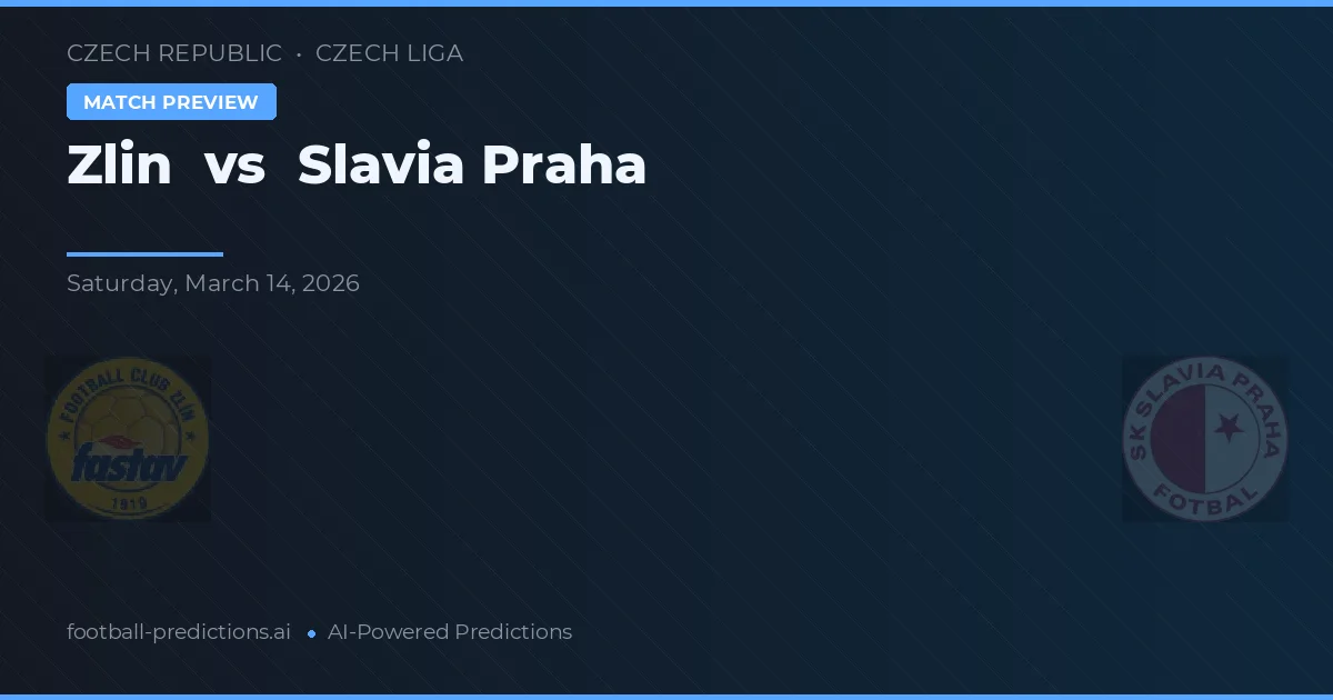 Zlin vs Slavia Praag — voorspelling en vooruitblik wedstrijd