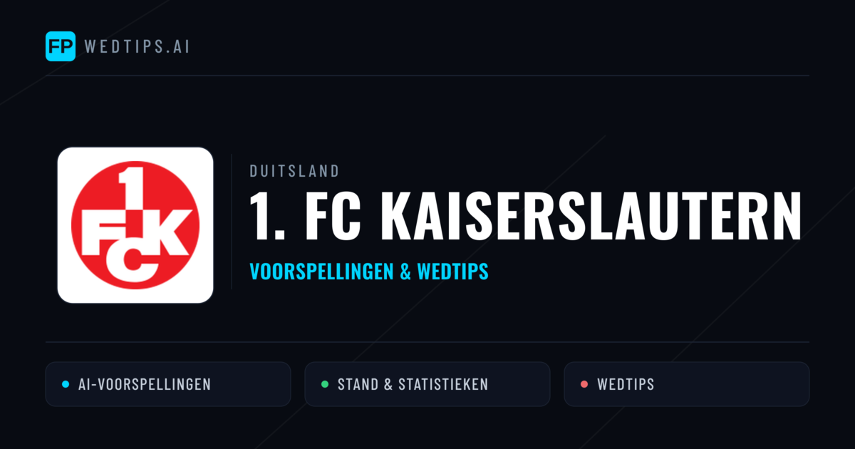 1. FC Kaiserslautern voorspellingen & statistieken