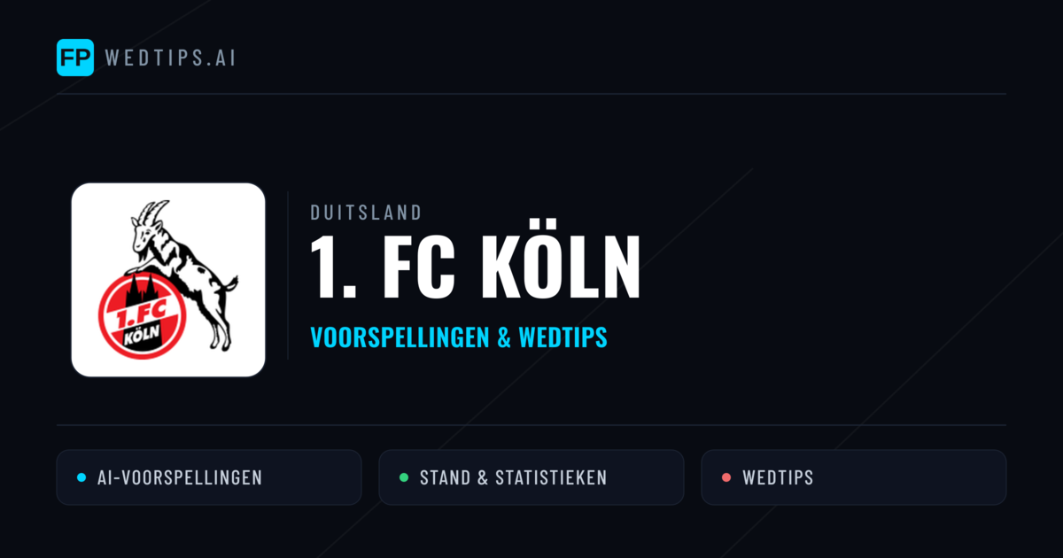 1. FC Köln voorspellingen & statistieken
