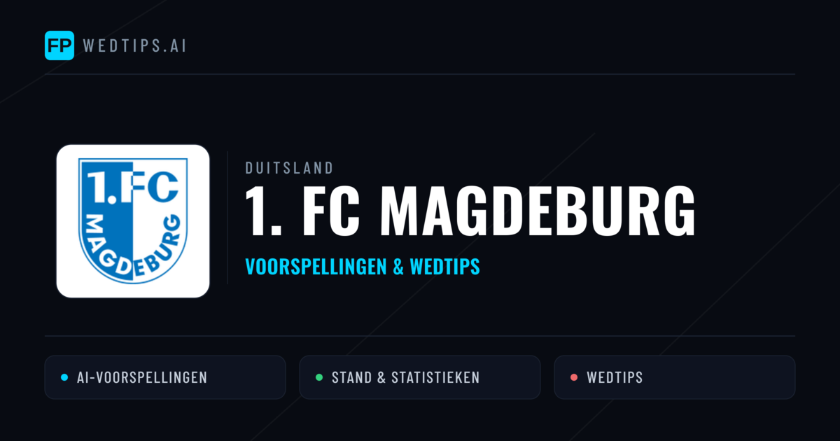 1. FC Magdeburg voorspellingen & statistieken