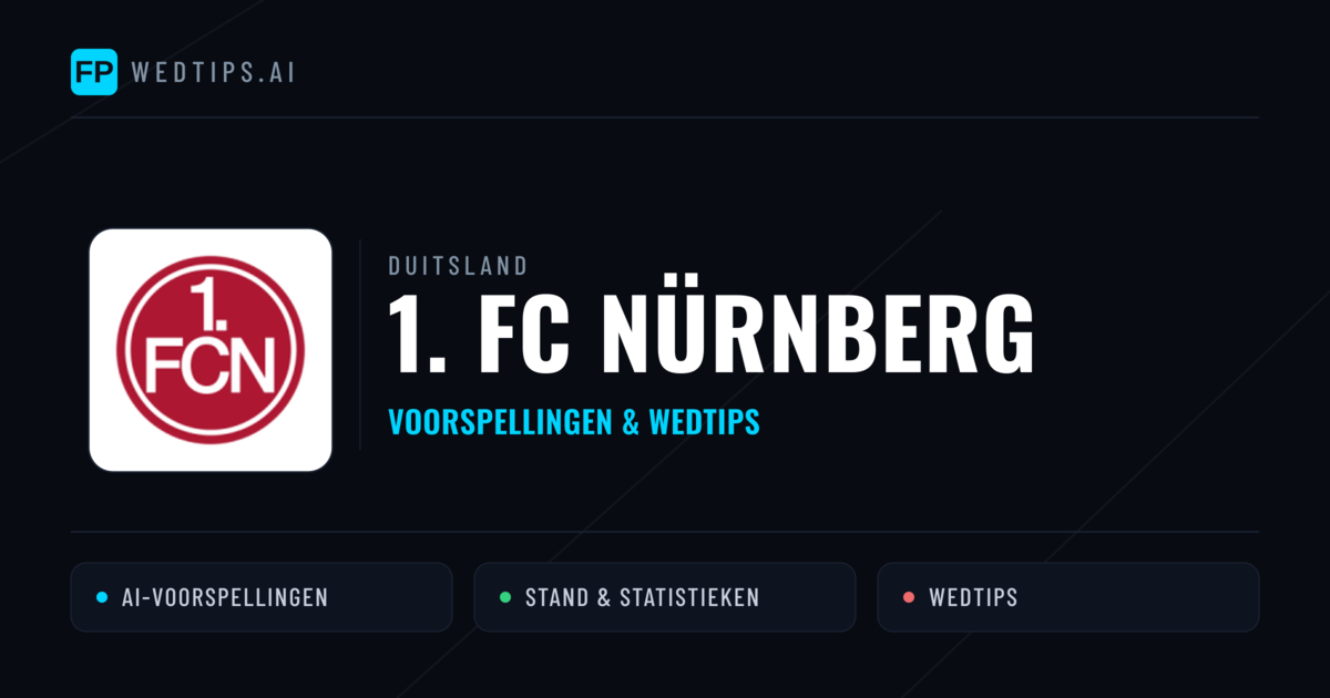 1. FC Nürnberg voorspellingen & statistieken