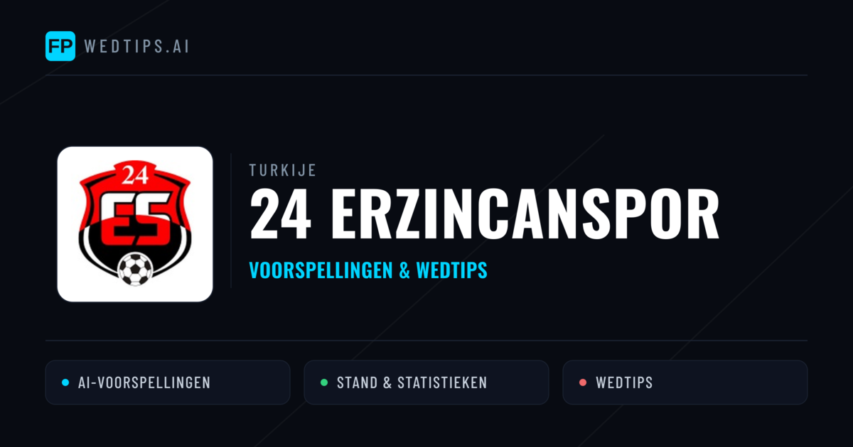 24 Erzincanspor voorspellingen & statistieken