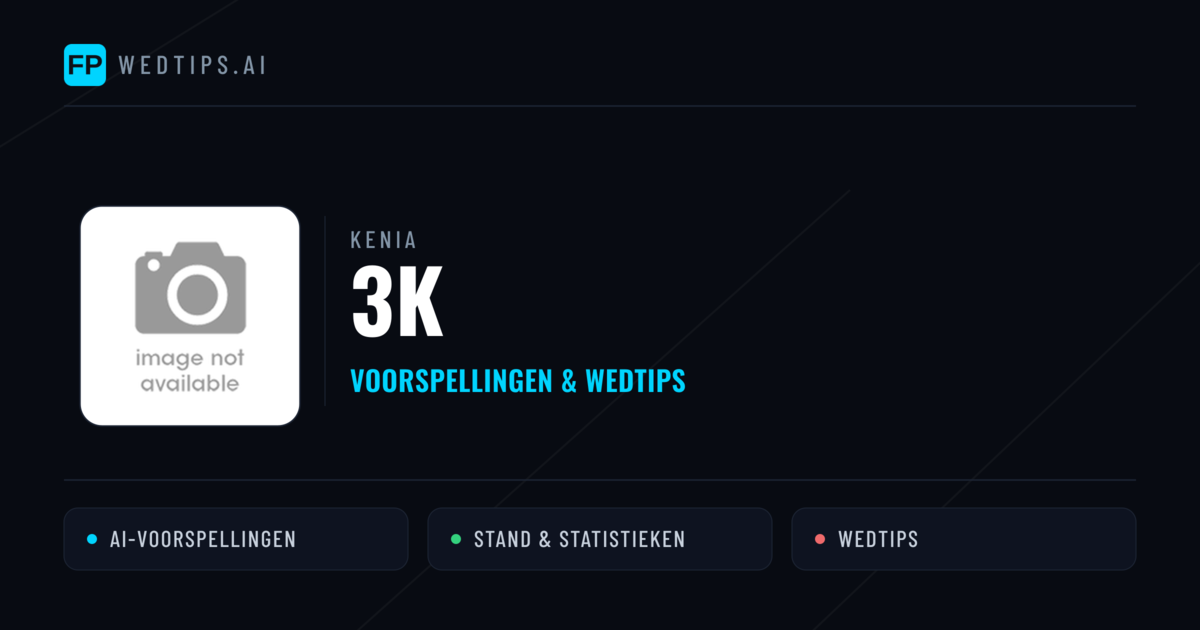 3K voorspellingen & statistieken