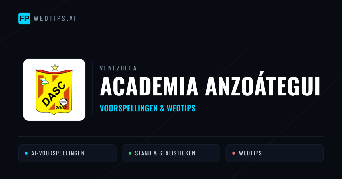 Academia Anzoátegui voorspellingen & statistieken