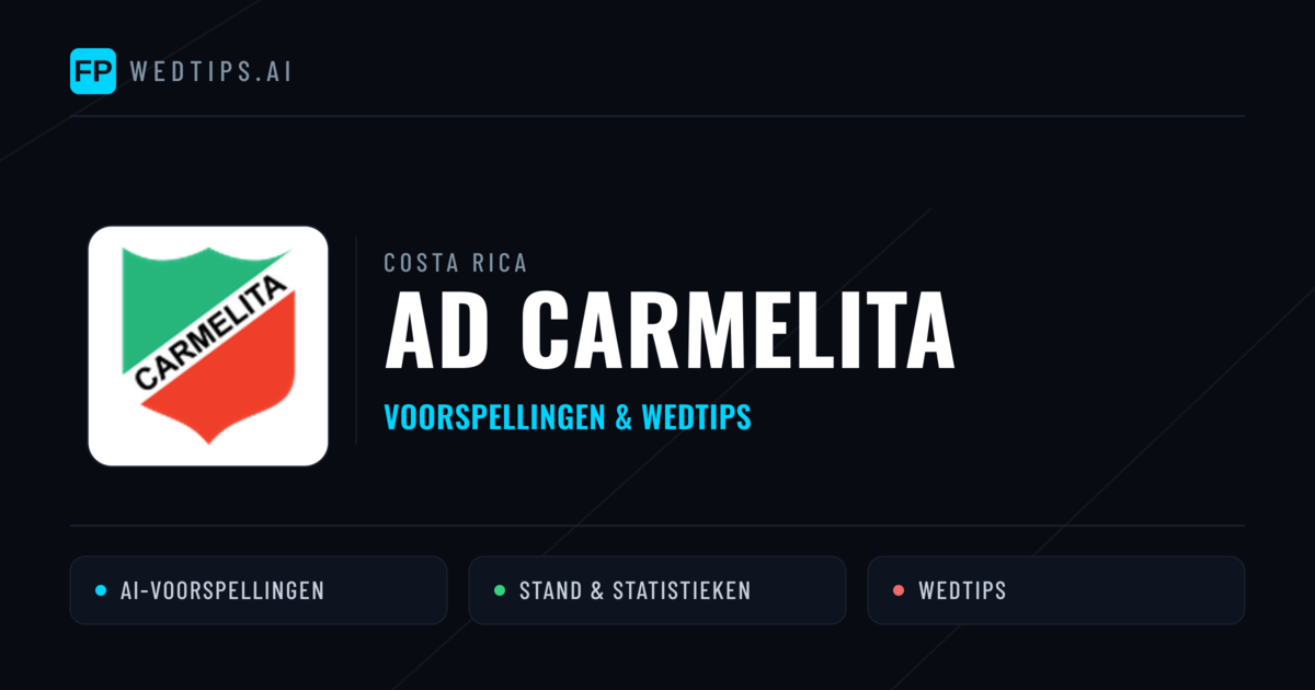 AD Carmelita voorspellingen & statistieken