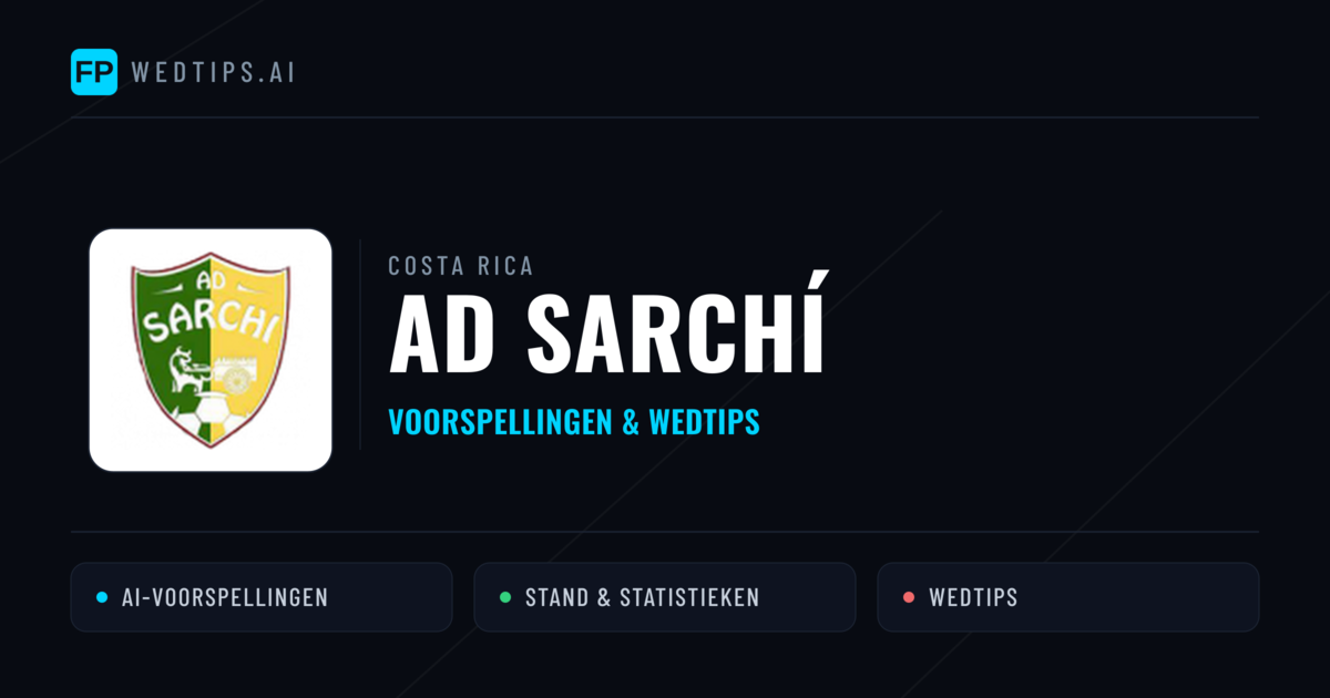 AD Sarchí voorspellingen & statistieken