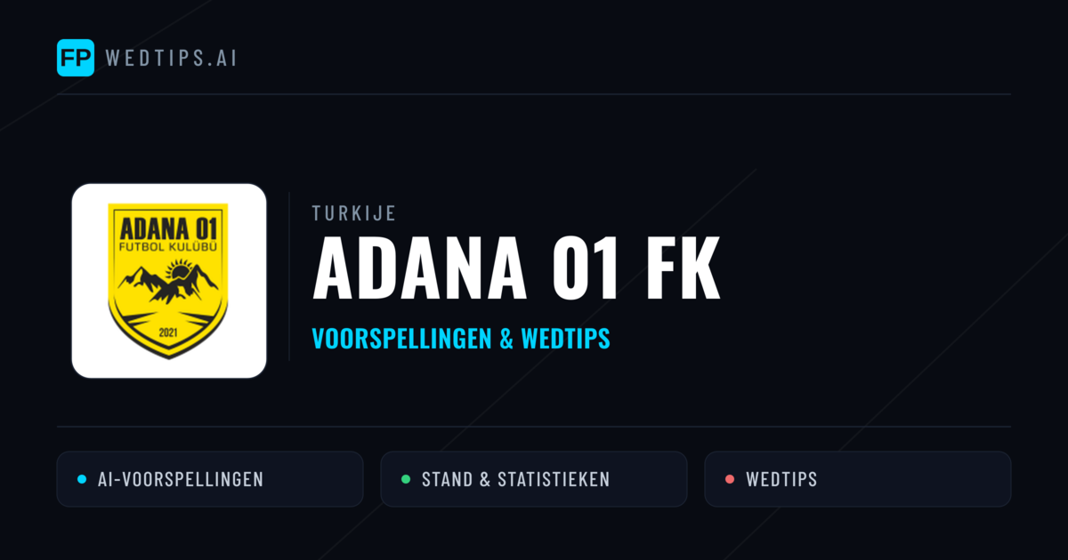 Adana 01 FK voorspellingen & statistieken