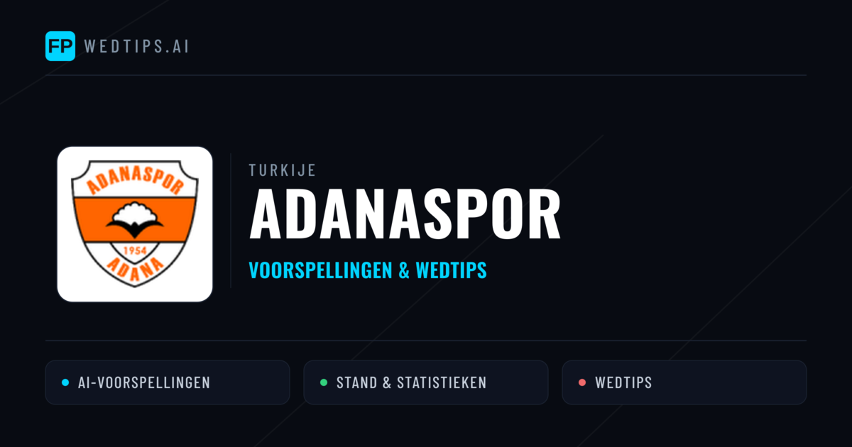 Adanaspor voorspellingen & statistieken