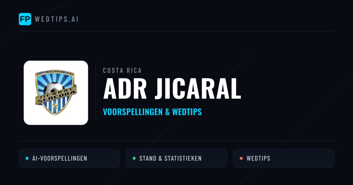 ADR Jicaral voorspellingen & statistieken