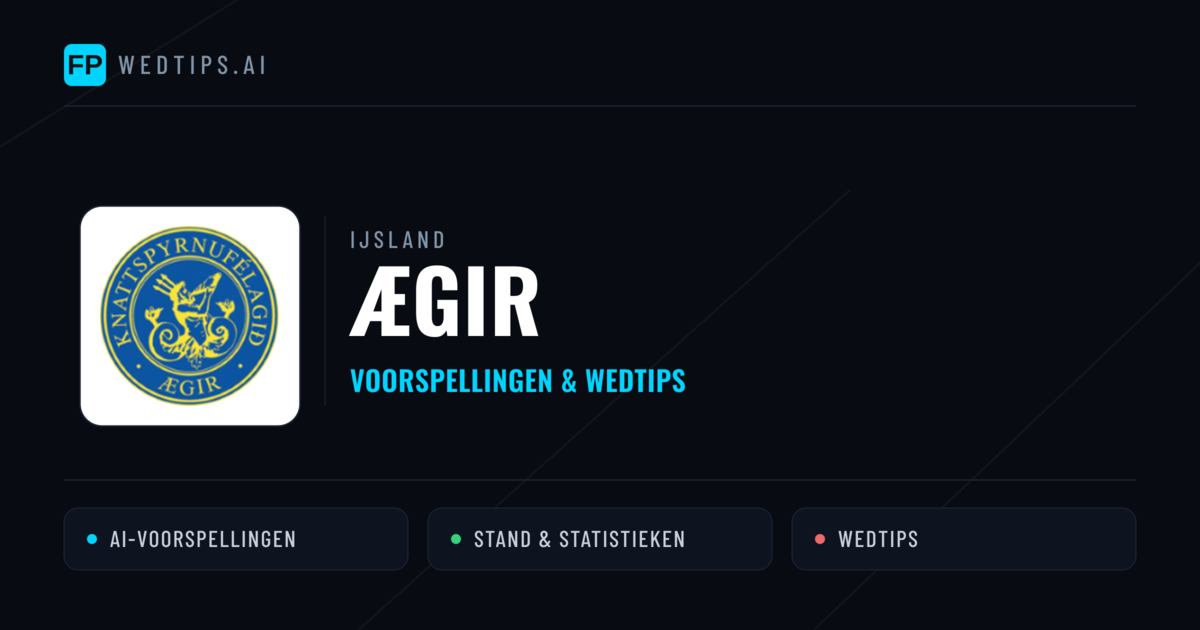 Ægir voorspellingen & statistieken