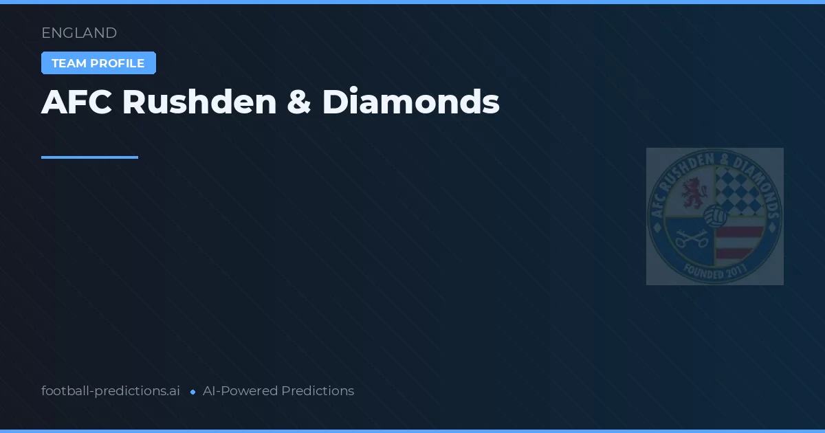 AFC Rushden & Diamonds voorspellingen & statistieken