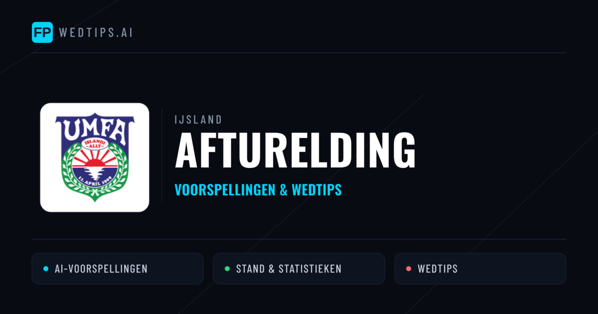Afturelding voorspellingen & statistieken