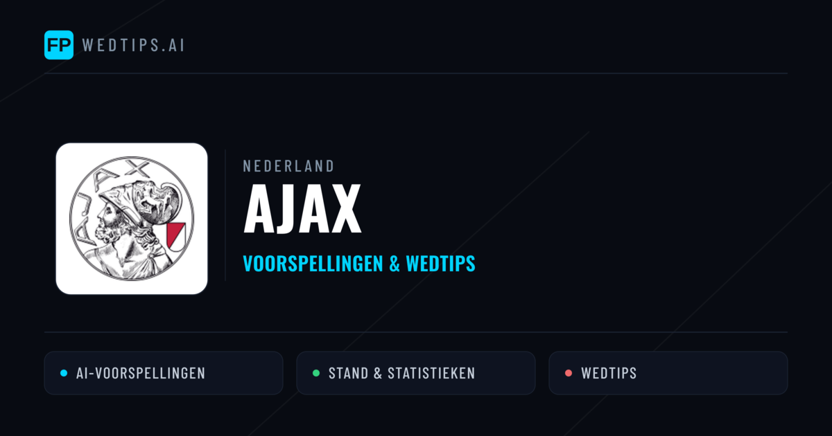 Ajax voorspellingen & statistieken