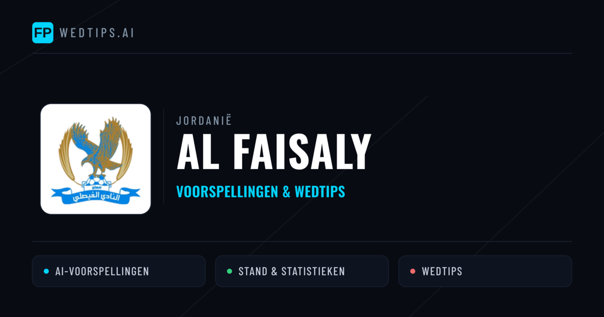 Al Faisaly voorspellingen & statistieken