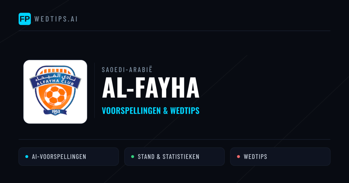 Al-Fayha voorspellingen & statistieken