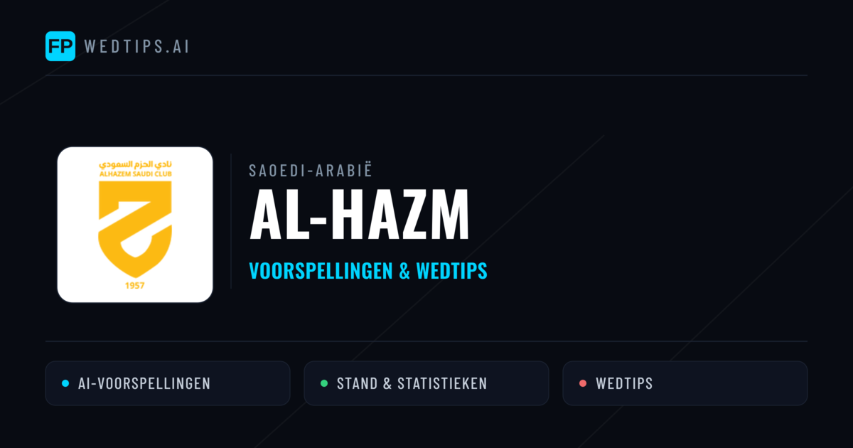 Al-Hazm voorspellingen & statistieken