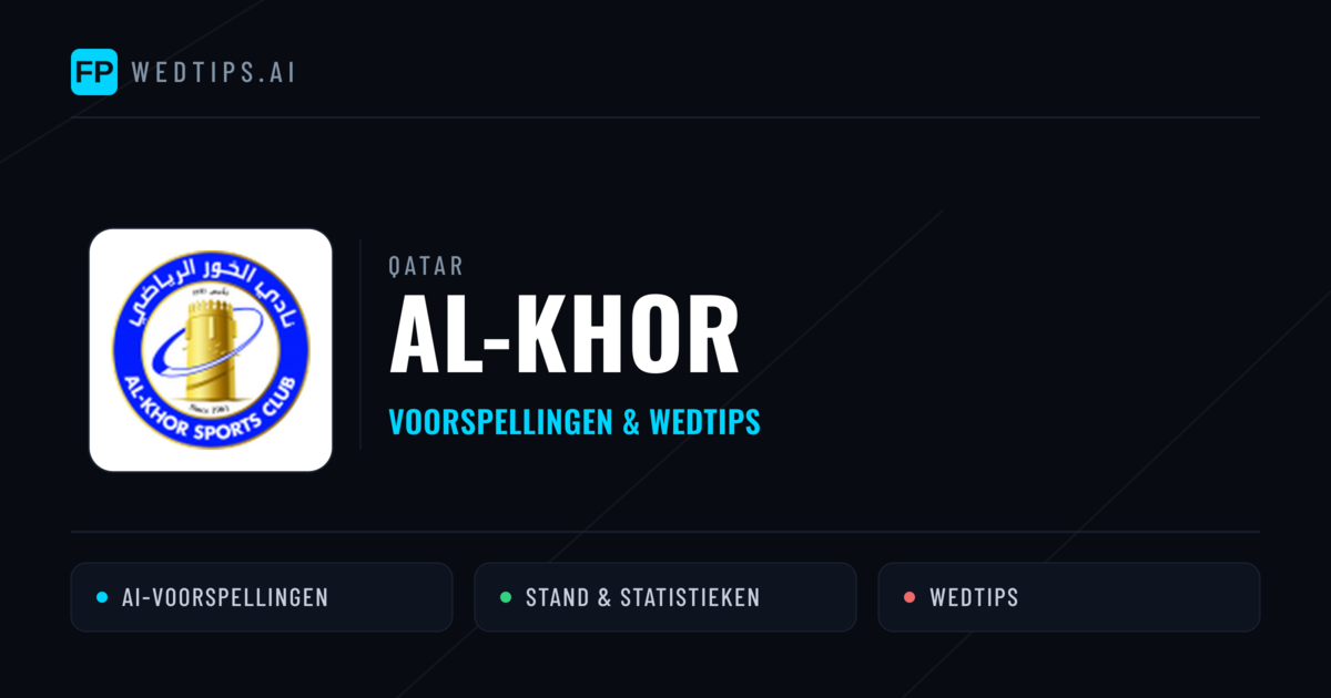 Al-Khor voorspellingen & statistieken