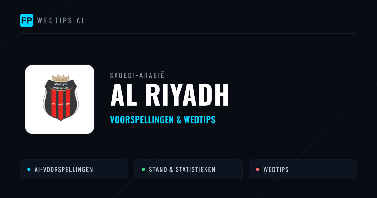 Al Riyadh voorspellingen & statistieken