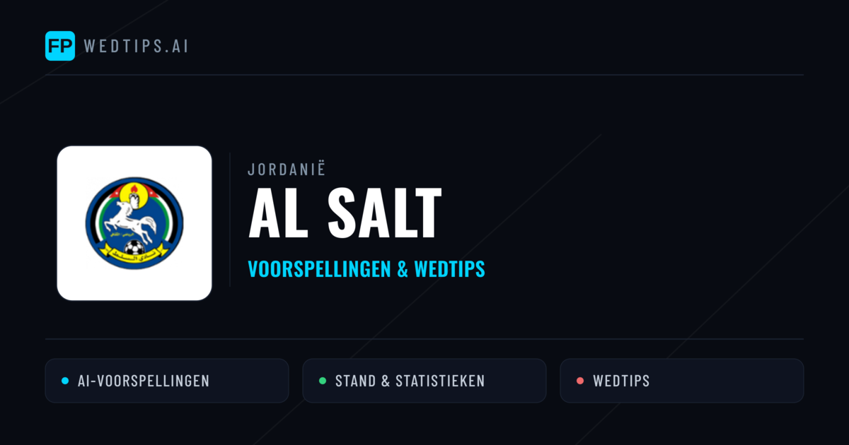 Al Salt voorspellingen & statistieken