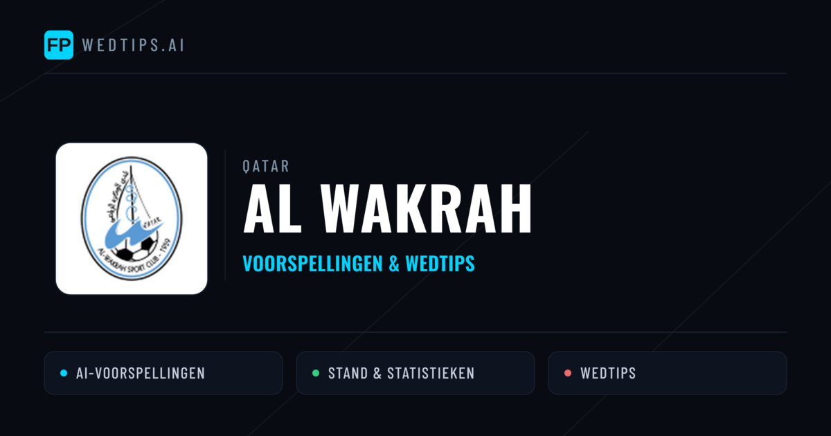 Al Wakrah voorspellingen & statistieken
