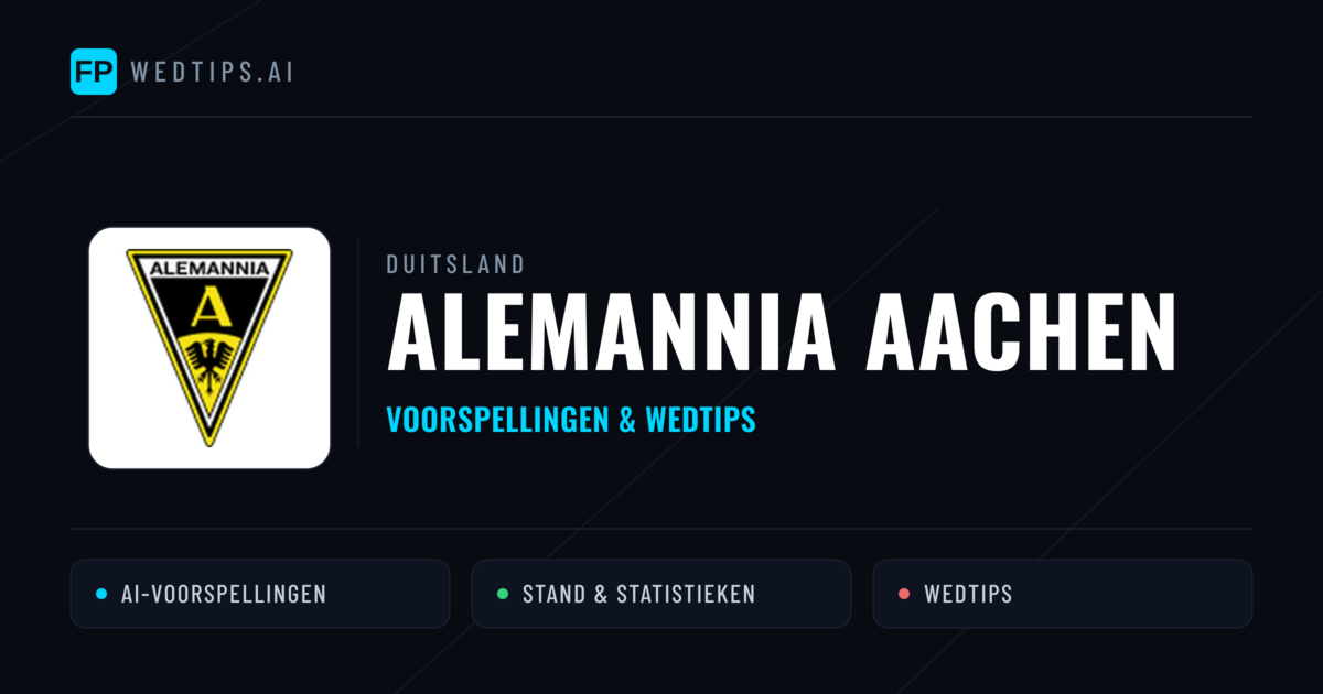 Alemannia Aachen voorspellingen & statistieken