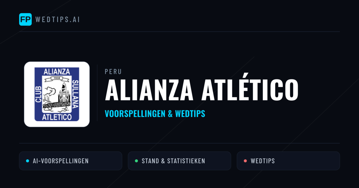 Alianza Atlético voorspellingen & statistieken