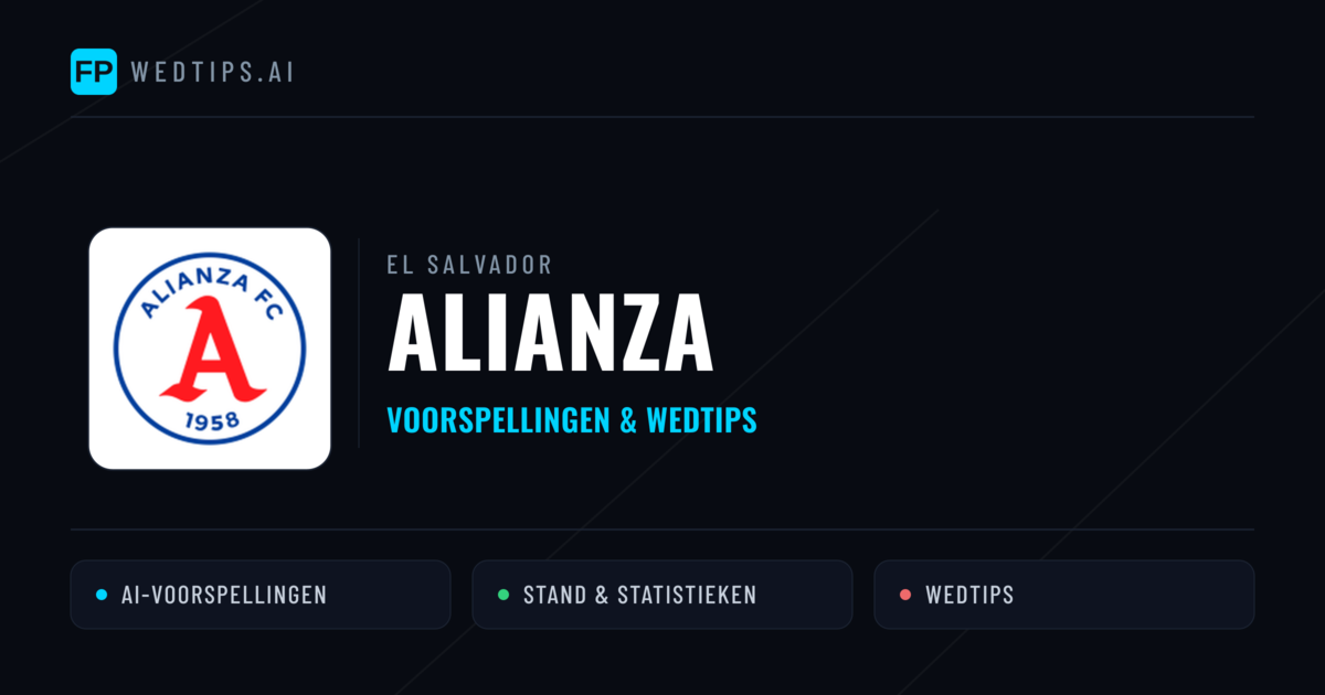 Alianza voorspellingen & statistieken
