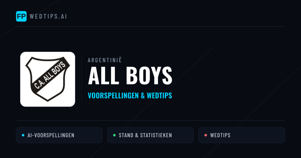 All Boys voorspellingen & statistieken