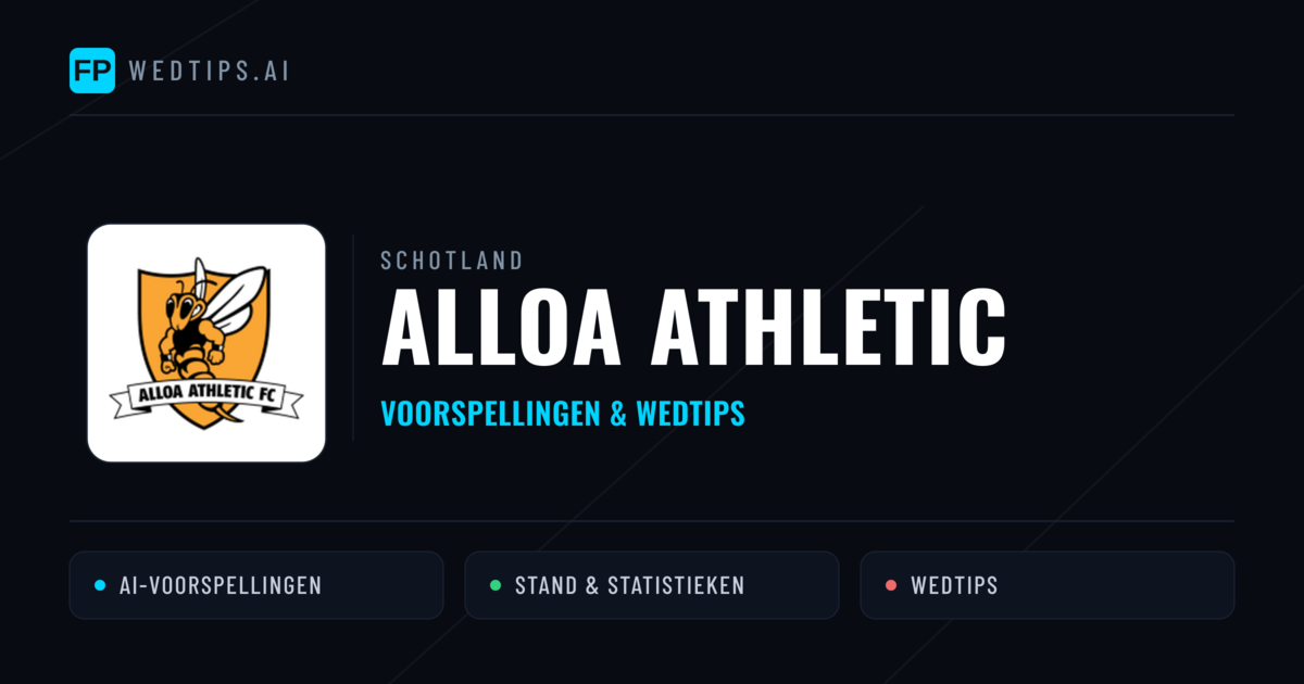 Alloa Athletic voorspellingen & statistieken