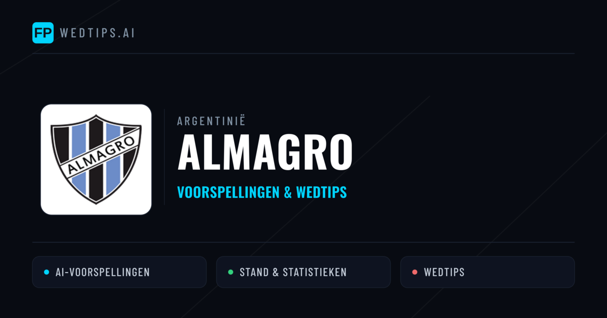 Almagro voorspellingen & statistieken