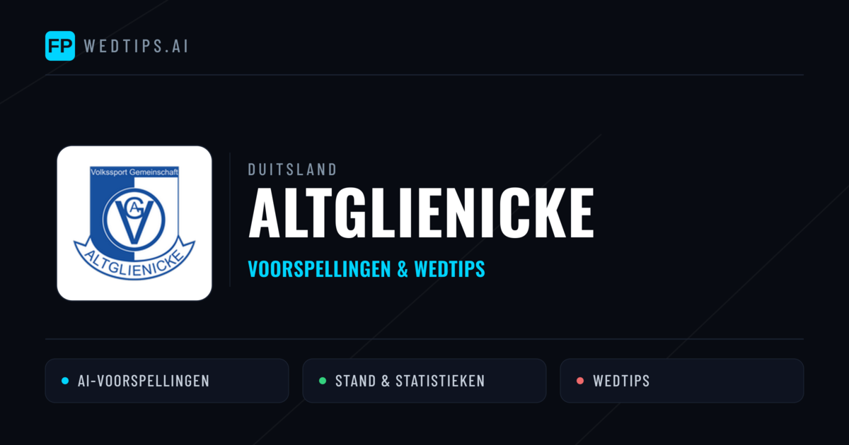 Altglienicke voorspellingen & statistieken