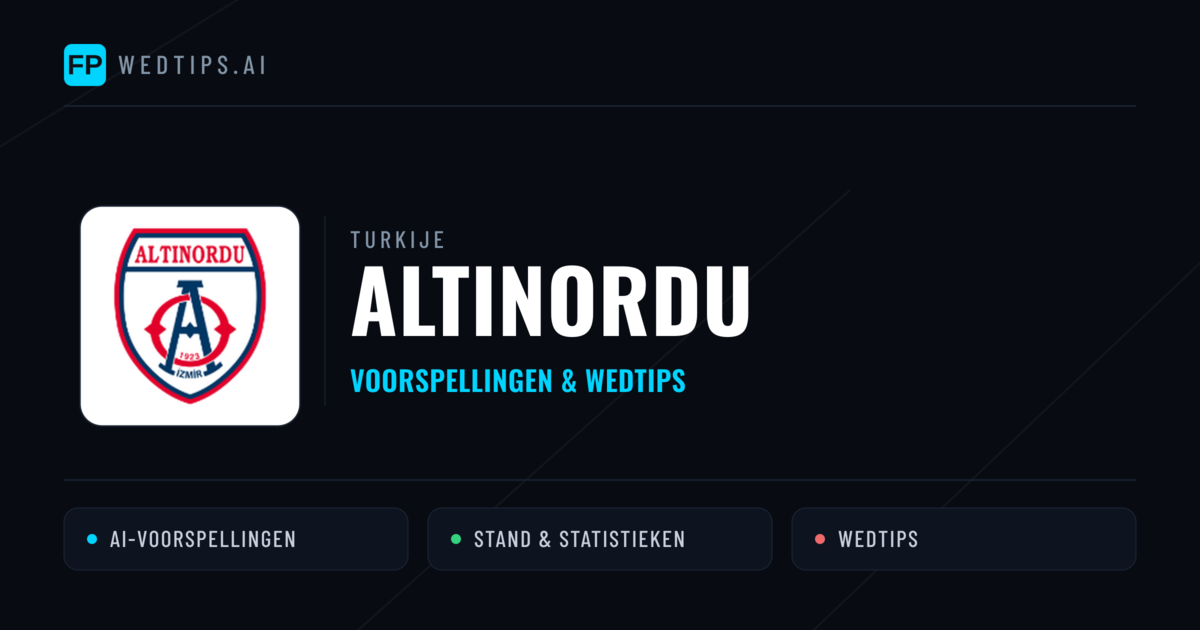 Altınordu voorspellingen & statistieken