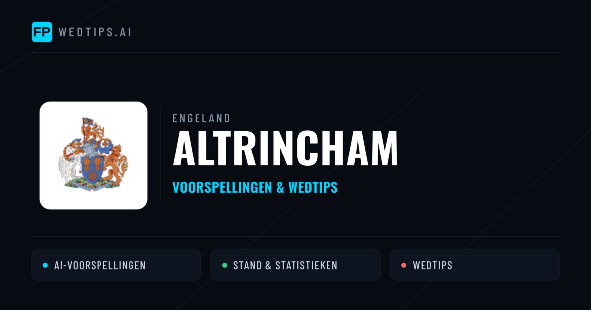 Altrincham voorspellingen & statistieken