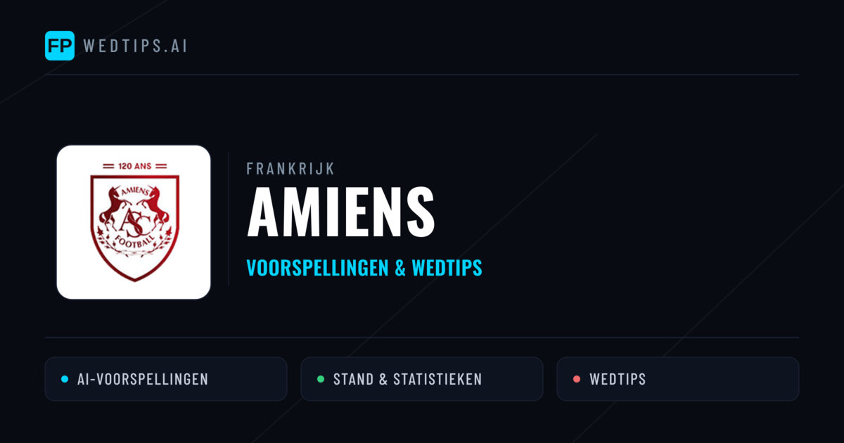 Amiens voorspellingen & statistieken