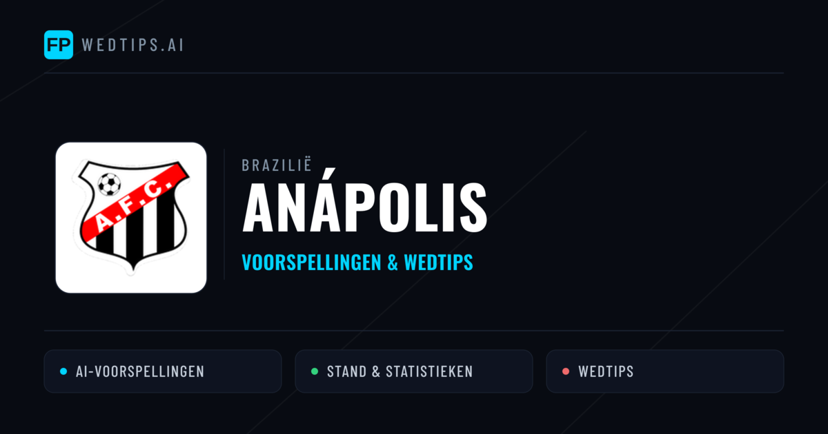 Anápolis voorspellingen & statistieken