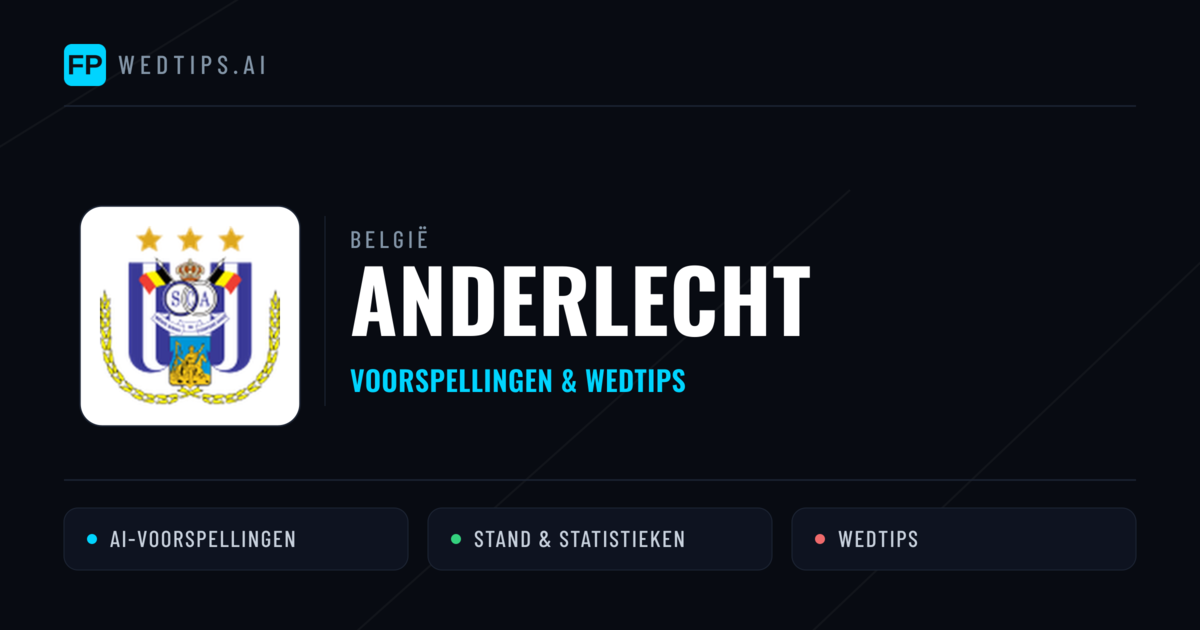 Anderlecht voorspellingen & statistieken