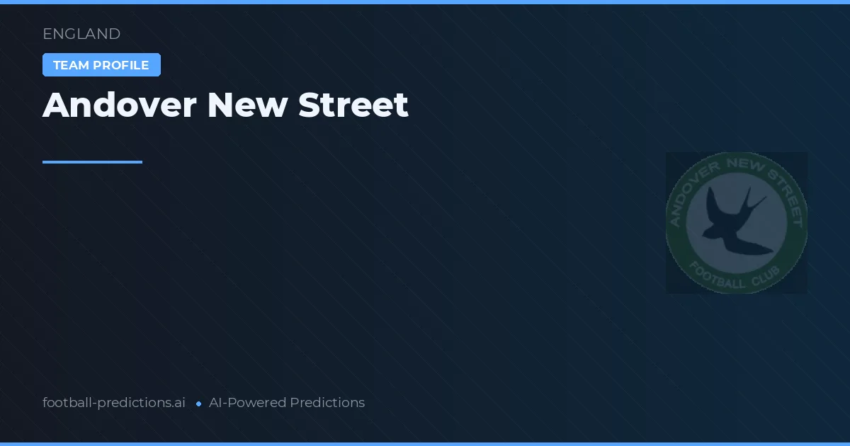 Andover New Street voorspellingen & statistieken