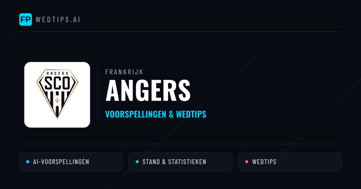 Angers voorspellingen & statistieken