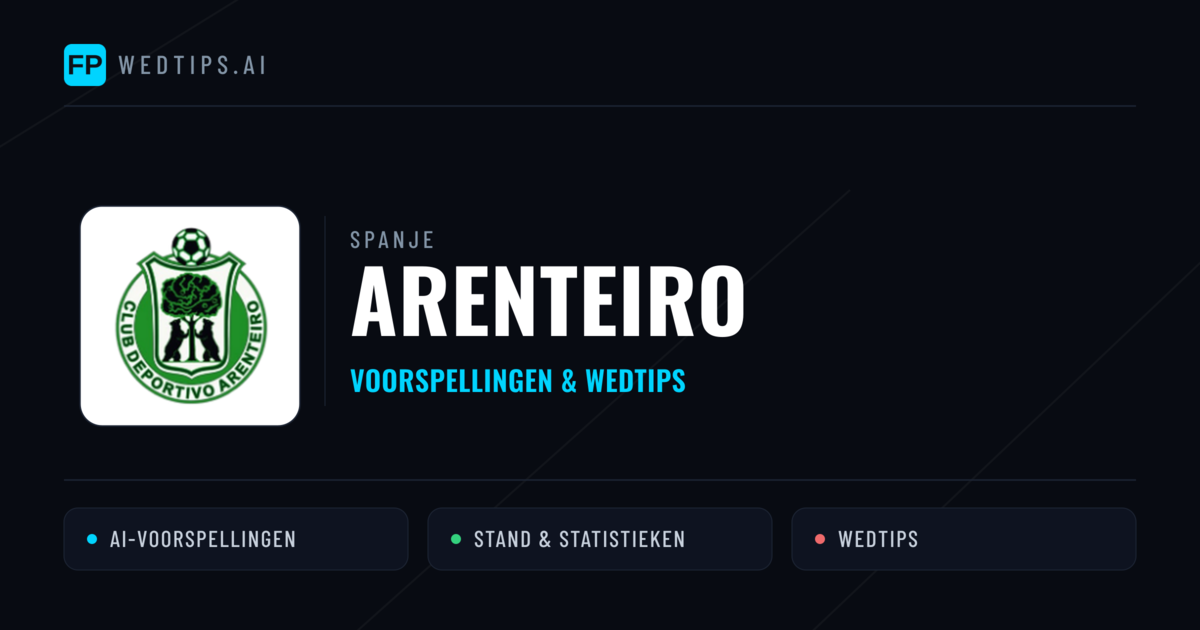 Arenteiro voorspellingen & statistieken