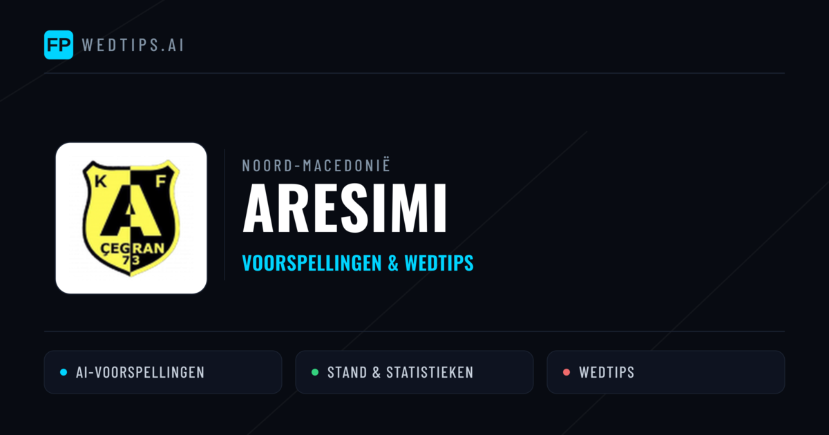 Aresimi voorspellingen & statistieken