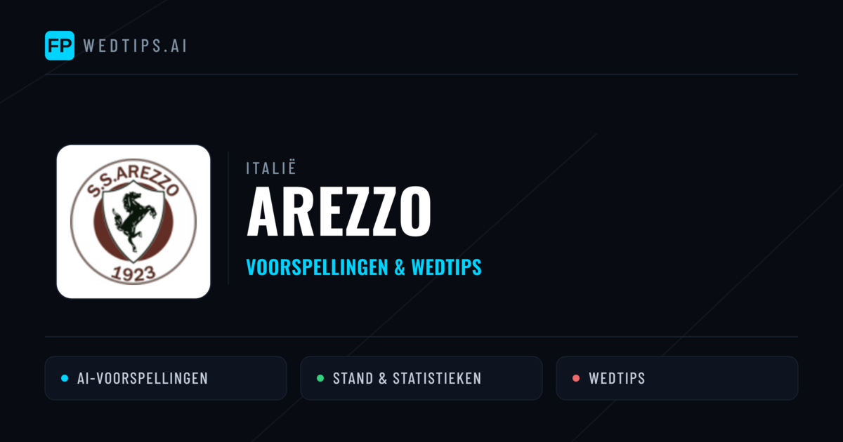 Arezzo voorspellingen & statistieken