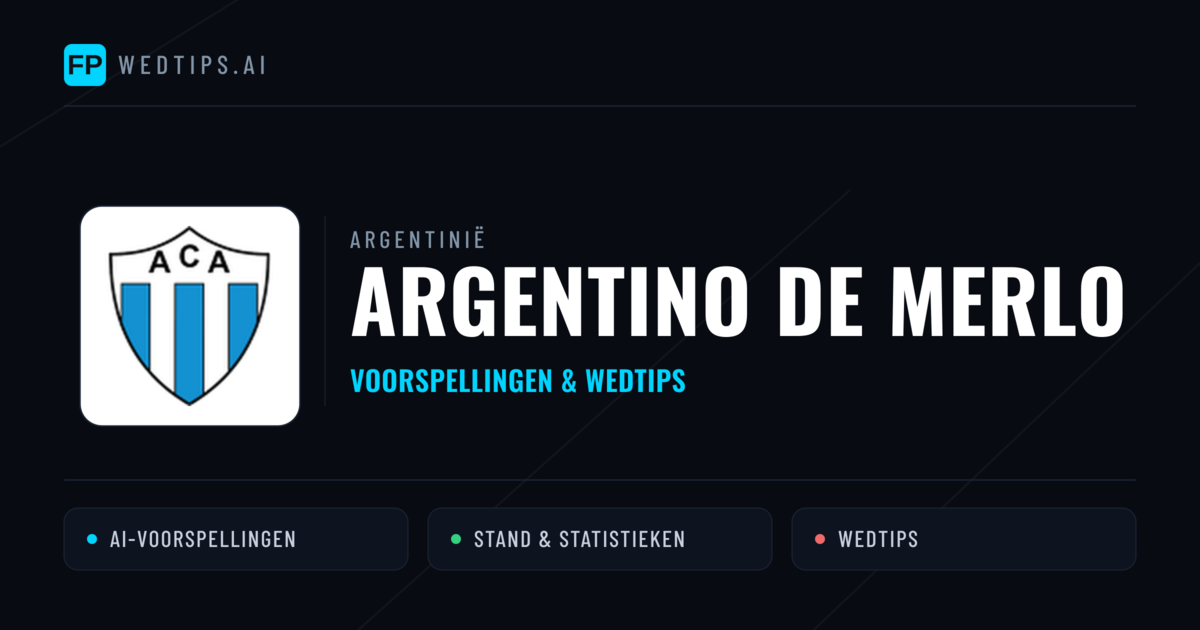 Argentino de Merlo voorspellingen & statistieken